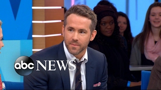 Famous Ryan Reynolds talks about his role in the new film 'Life' live on 'GMA' Profile