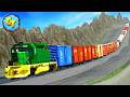 Overloaded Trains Railroad High-Speed Accidents Derailments 😱 BEAMNG.Drive STREAM