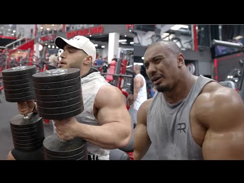 Mohamed Foda Vs Larry Wheels كمال اجسام و فيتنس2020 محمد فودة مصرى يتمرن مع اقوى رجل فى العالم