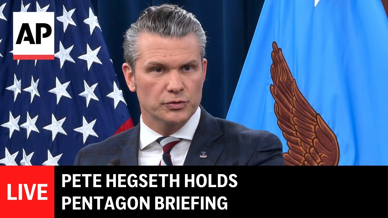 LIVE: Pete Hegseth holds Pentagon briefing on US and Israel's war with Iran