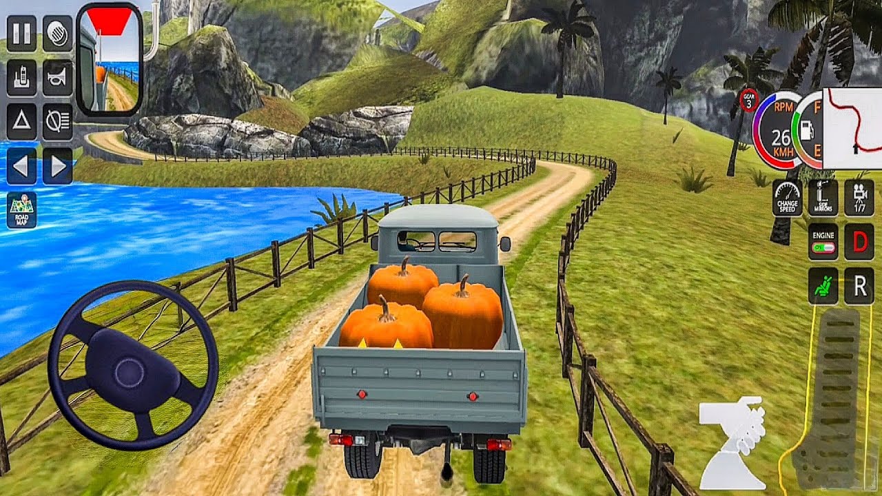 Loading a Giant Pumpkin into Mini Truck  - Heavy Truck Simulator Offroad