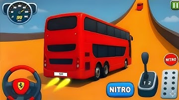 Crazy Bus Mega Ramp Impossible Racing Bus Stunts Impossible Tracks - Android Gameplay #40