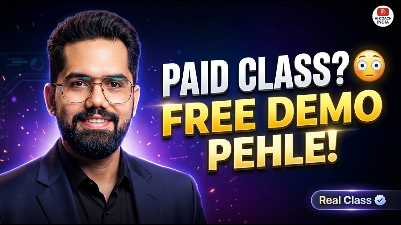 FREE AI Demo Class 🎓 | Zero Se Earning Start (Full 43 Min Training)