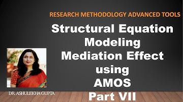 Structural Equation Modelling Mediation Effect using AMOS(sem)(mediation)(amos)