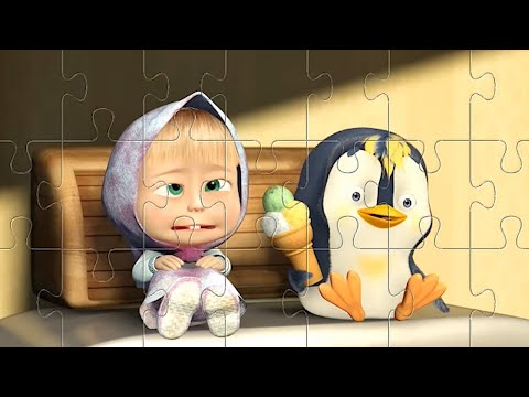 Puzzle Masha and The Bear. In the Fridge! ❄🍦 Пазл Маша и Медведь. В Холодильнике!