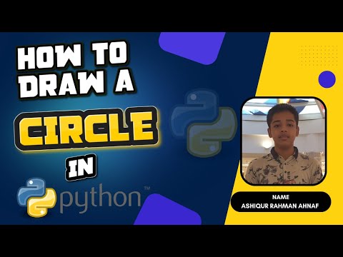 How to draw a a circle in python | How to draw a circle in colaboratory | Circle in python
