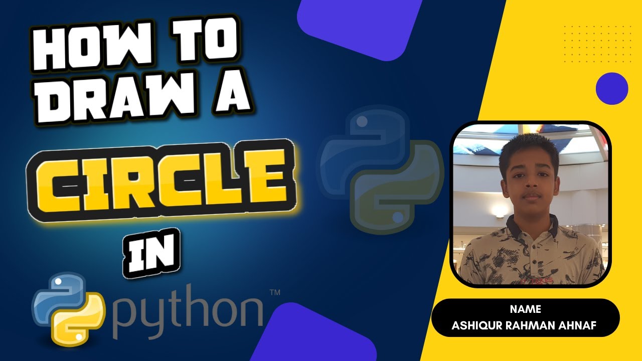 How to draw a a circle in python | How to draw a circle in colaboratory ...