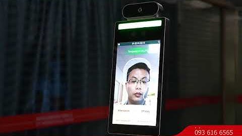 Face recognition temperature detection thermal scanner