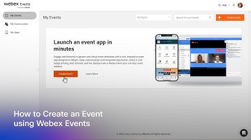 How to Create an Event using Webex Events