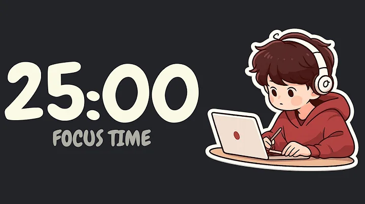 Pomodoro Timer - 25x3 | Lofi + Brown Noise | Mr permodoro | ADHD Study