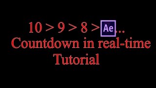 After Effects Tutorial: Countdown in Echtzeit [deutsch / German]
