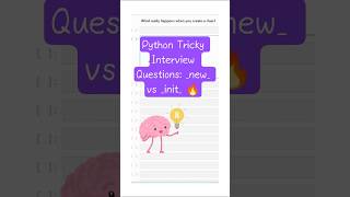 Day 3 | Python Interview Questions | __new__ vs __init__ Explained !🔥#python #coding #techbloomers
