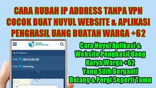 TRIK NUYUL PART2 | Cara Rubah IP Address Tanpa VPN || Cocok Untuk Nuyul Web & ApK +62 Penghasil Uang screenshot 3