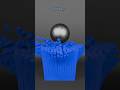 Metal Ball drop on wooden blocks | Satisfying 3D Animation #3dart #satisfying #asmr #relaxing