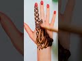 Beautiful Reverse mehndi back hand। #mehndi #mehnditrick #viral #ytshorts #shorts #yt #mehandi