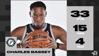 Charles Bassey Drops An INSANE 33 PTS & 15 REB In His Season Debut For Spurs