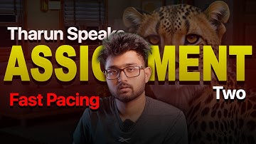 This Edit Is FAST! | Assignment 2 – @TharunSpeaks  Cohort 9.0