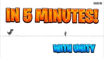 I made the CHROME DINO GAME in UNITY