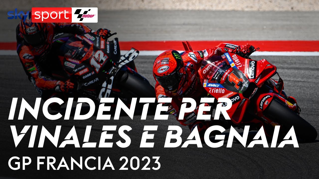 MotoGP, incidente e litigio tra Bagnaia e Vinales | GP Francia - YouTube