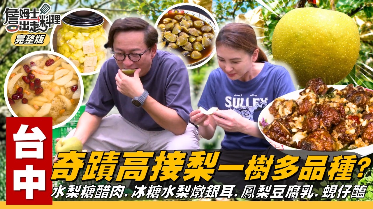 《詹姆士出走料理》台中|一棵梨樹長出多品種水梨?「高接梨」神奇寄接技術!變身美味水梨糖醋肉、冰糖水梨燉銀耳!不用麴也能做豆腐乳?鳳梨酵素揭密獨門滋味!東勢私房生醃蜆仔!-第373集-2026/8/30 縮圖