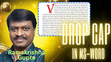 18. Text Box, WordArt, DropCap in MS-WORD