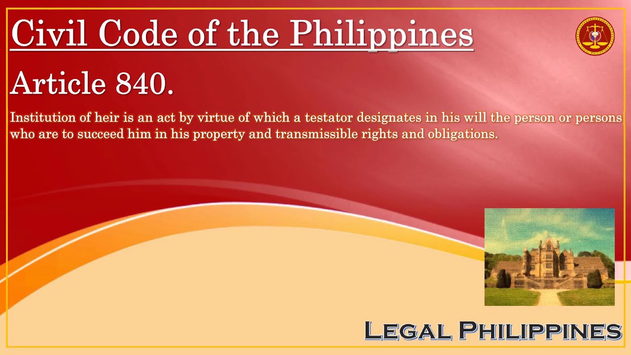Article 840 Du Code Civil