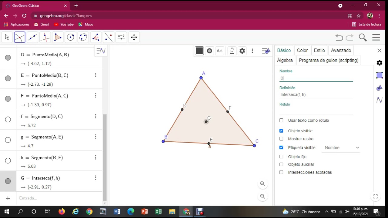 La Recta de Euler y su construcción en GeoGebra