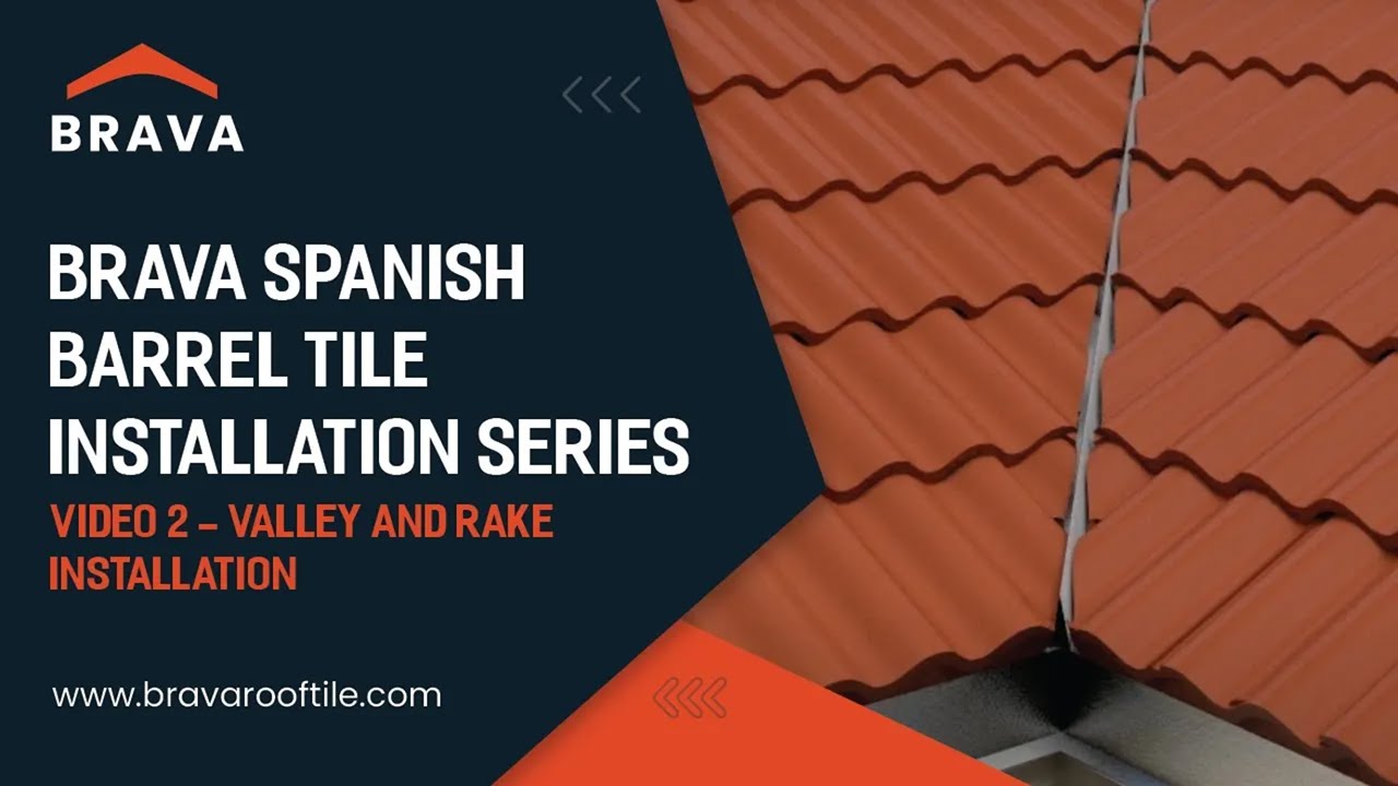 Barrel Tile Rake Brava Spanish Barrel Tile | Valley and Rake Installation | Video 2 ...