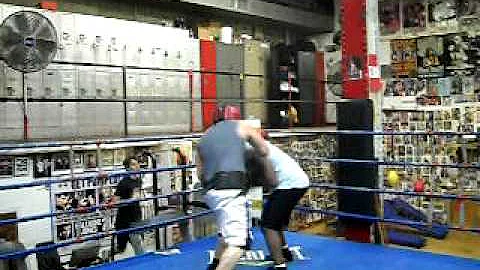 Coach Nelson Sparring With Jerry Gaspard