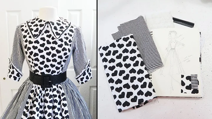 Making a Black and White 1950s Dress!