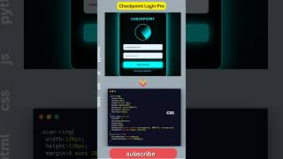 ⚡ PRO Security Checkpoint Login 😱 Access Granted Popup! 🔓 #WebDev #CyberUI #HTMLCSSJS #Shorts