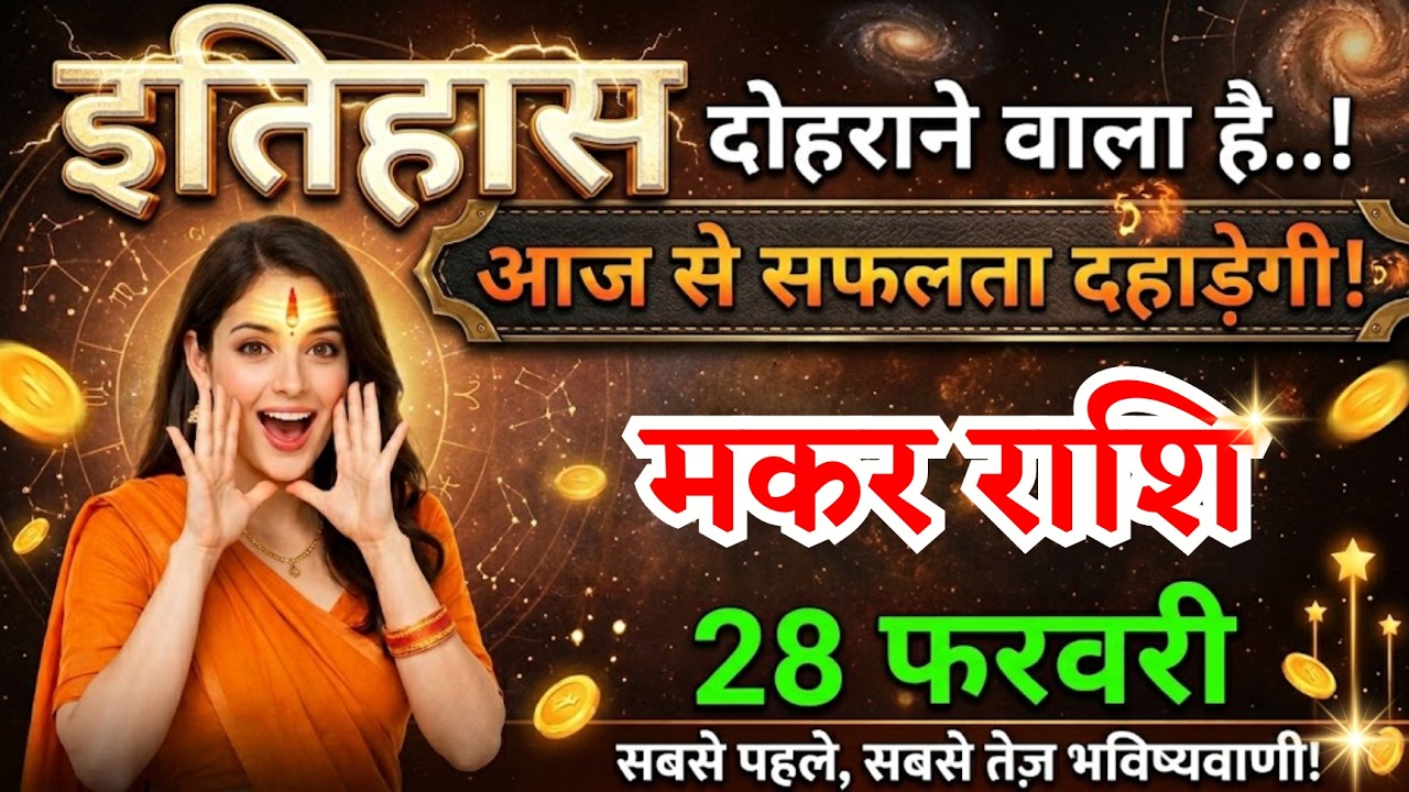 28 फरवरी, मकर राशि वालों इतिहास दोहराने वाला है आज से सफलता दहाड़ेगी, Makar Rashi