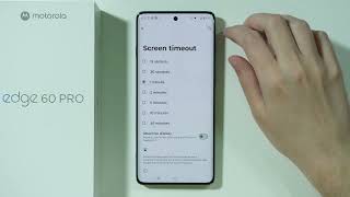 Motorola Edge 60 Pro: How to Change Screen Timeout
