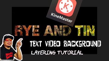 How to make TEXT with Video Background|KineMaster on iOS