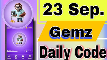 Gemz daily ciphar code today 22 & 23 September/ Gemz daily code today/ 22 - 23 September Gemz Code