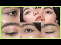 7 look de 5 minutos con sombra VERDE* noche, glam, gráfico, soft, easy...