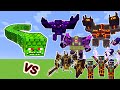 Naga Vs. Netherite Monstrosity and other L_Ender&#39;s Cataclysm Monsters in Minecraft