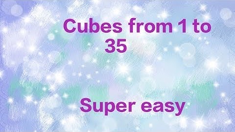 Maths Shortcut: Cubes from 1 to 35 | Easy to Memorize