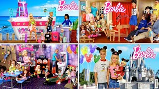 Barbie \& Ken Family Morning Routine, Vacation, Birthday Party \& Grandparents