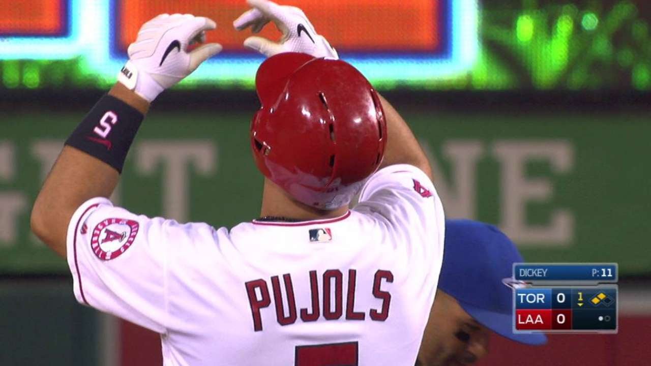 Angels' Albert Pujols joins elite company with 600th career home run