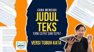 Cara Menentukan Judul Teks - SNBT 2024