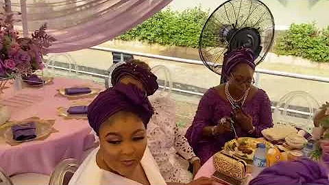 FATHIA BALOGUN AND MALAIKA AT THE BURIAL CEREMONY OF BIMBO THOMAS’s MUM