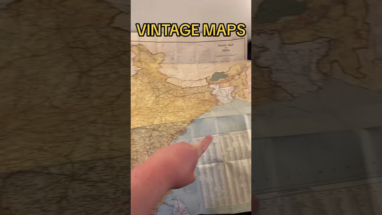 VINTAGE MAP OF INDIA #history #india #indian #indiamap #pakistan #bangladesh #map #maps #geography