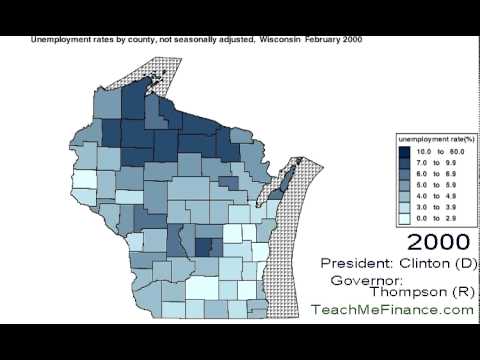 Wisconsin Unemployment  Map