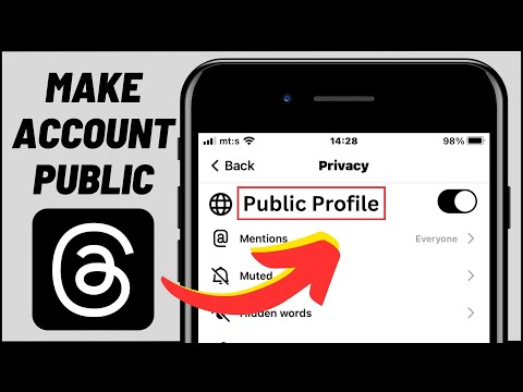 How To Make Threads Account Public
