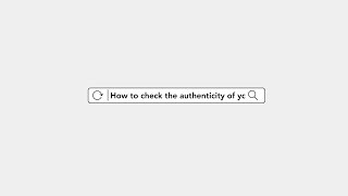 Product Authenticity Check