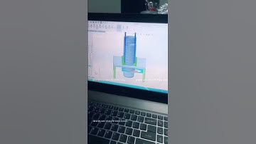 3D demonstration drawing video of cup swithc loading feeding mechanism