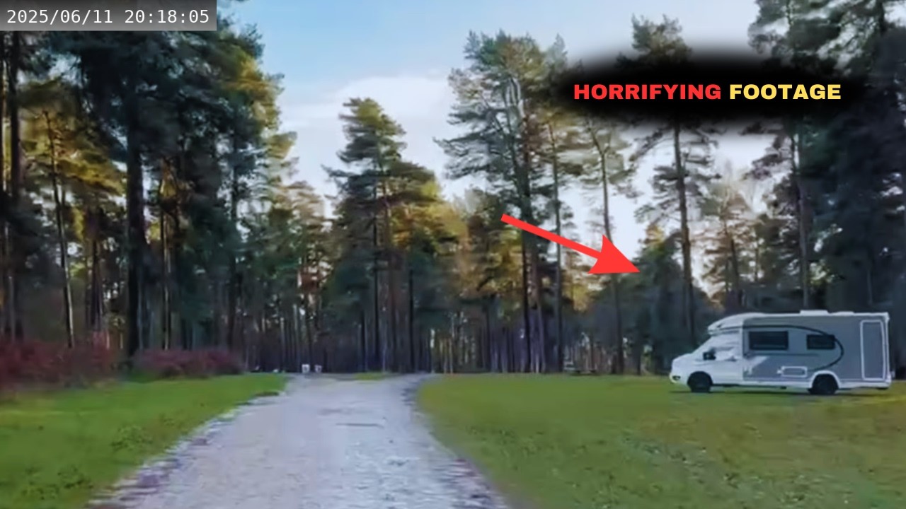 Van Campers Who Realised They Weren’t Alone… Caught On Camera