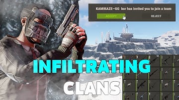 INFILTRATING A CHEATING CLAN - Rust (Solo Infiltration)