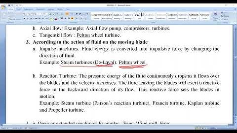 TURBOMACHINES, MODULE -1, LECTURE -2